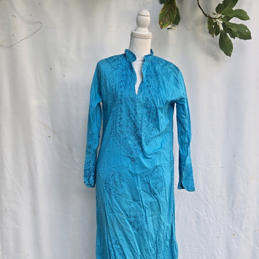 Chic Turquoise Maxi Dress